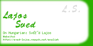 lajos sved business card